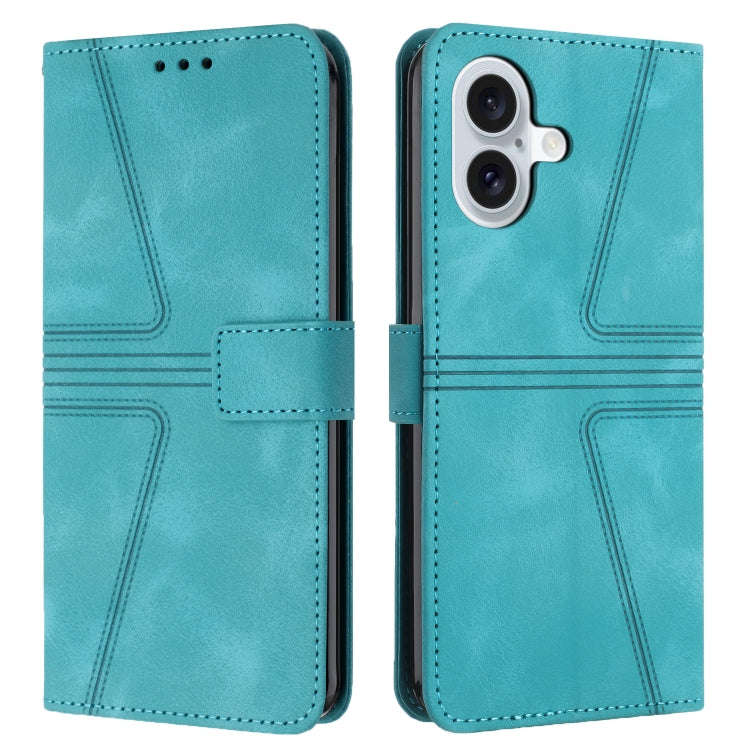 Triangle Solid Color Leather Phone Case, For iPhone 17e / 16e, For iPhone 17 Pro Max, For iPhone ...