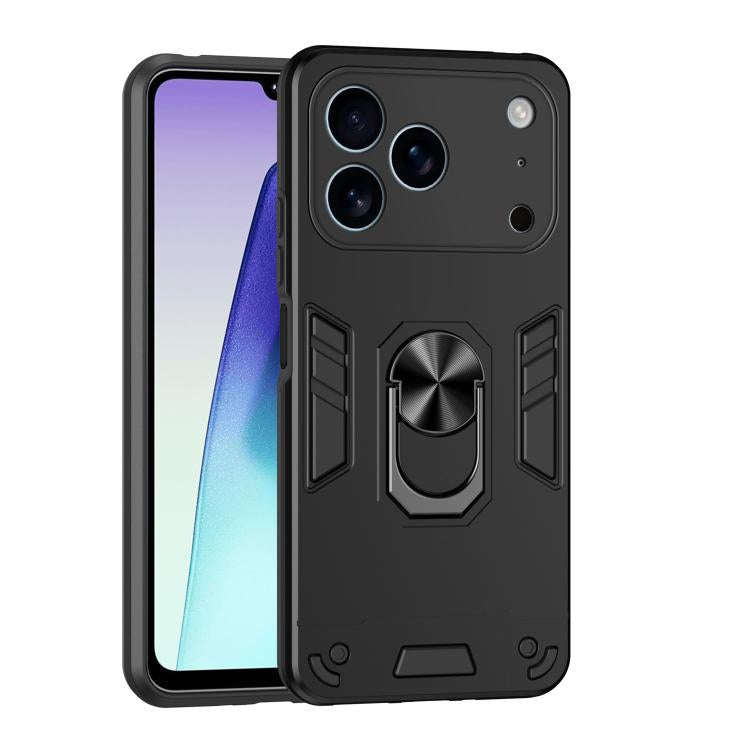 Shockproof Metal Ring Holder Phone Case, For iPhone 17 Pro Max, For iPhone 17 Pro, For iPhone 17,...