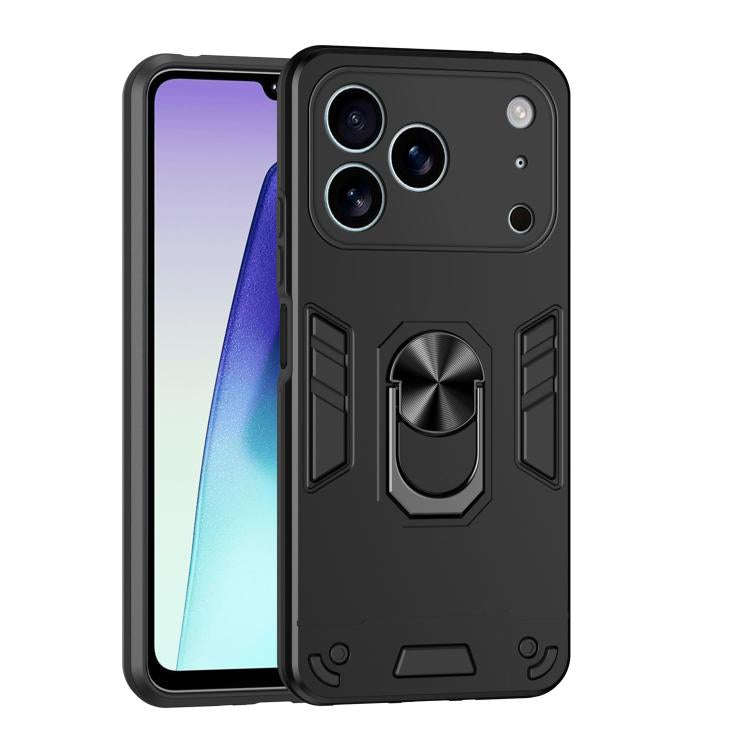 Shockproof Metal Ring Holder Phone Case, For iPhone 17 Pro Max, For iPhone 17 Pro, For iPhone 17,...