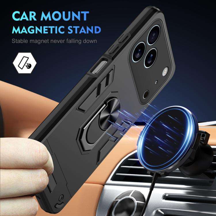 Shockproof Metal Ring Holder Phone Case, For iPhone 17 Pro Max, For iPhone 17 Pro, For iPhone 17,...