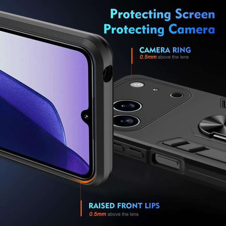 Shockproof Metal Ring Holder Phone Case, For iPhone 17 Pro Max, For iPhone 17 Pro, For iPhone 17,...