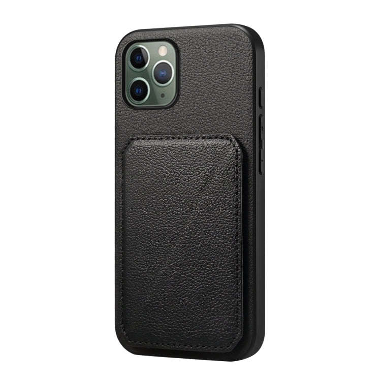 D04 Calf Texture Dual Card Slot Holder Phone Case, For iPhone 11, For iPhone 11 Pro, For iPhone X...