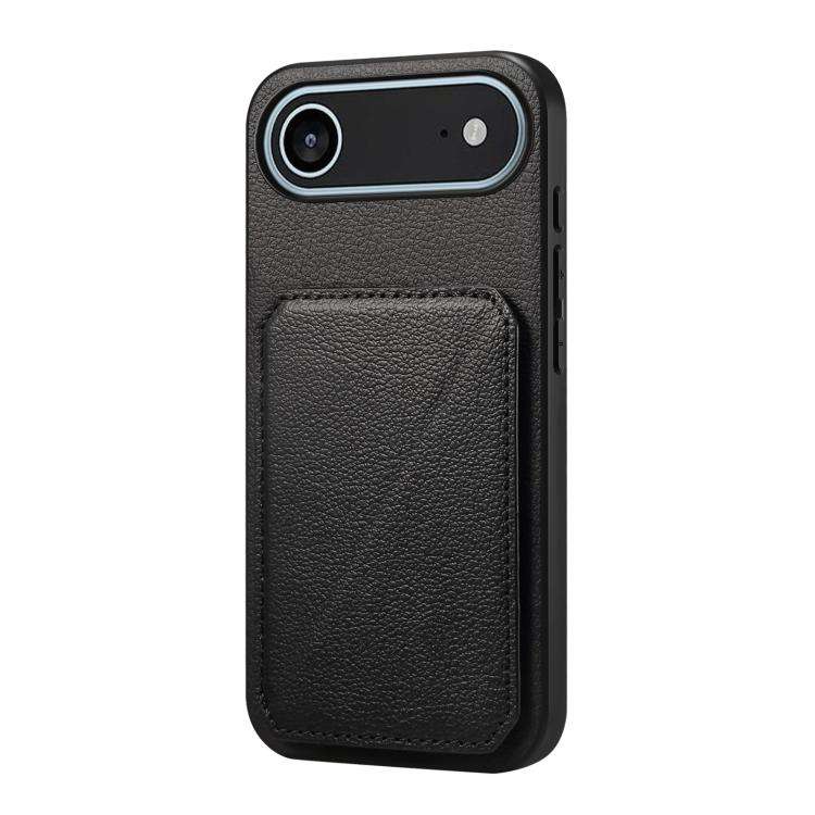 D04 Calf Texture Dual Card Slot Holder Phone Case, For iPhone 18 Pro / 17 Pro, For iPhone 18 Pro ...