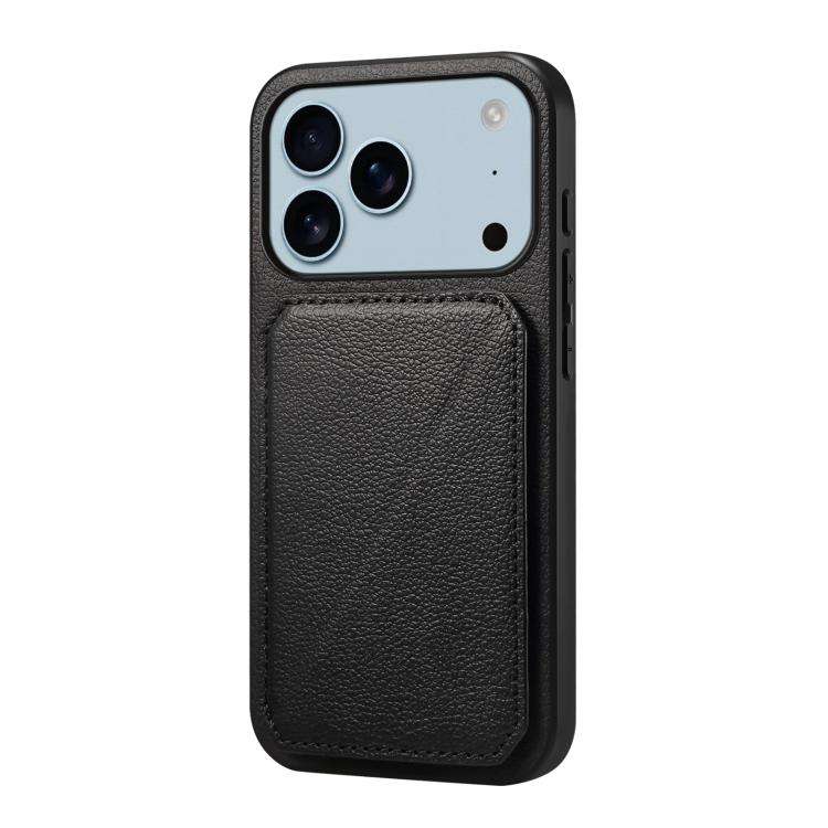D04 Calf Texture Dual Card Slot Holder Phone Case, For iPhone 18 Pro / 17 Pro, For iPhone 18 Pro ...
