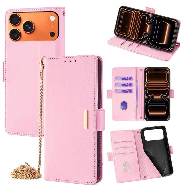 Crossbody Chain Leather Phone Case, For iPhone 17 Pro Max, For iPhone 17 Pro, For iPhone 17, For ...