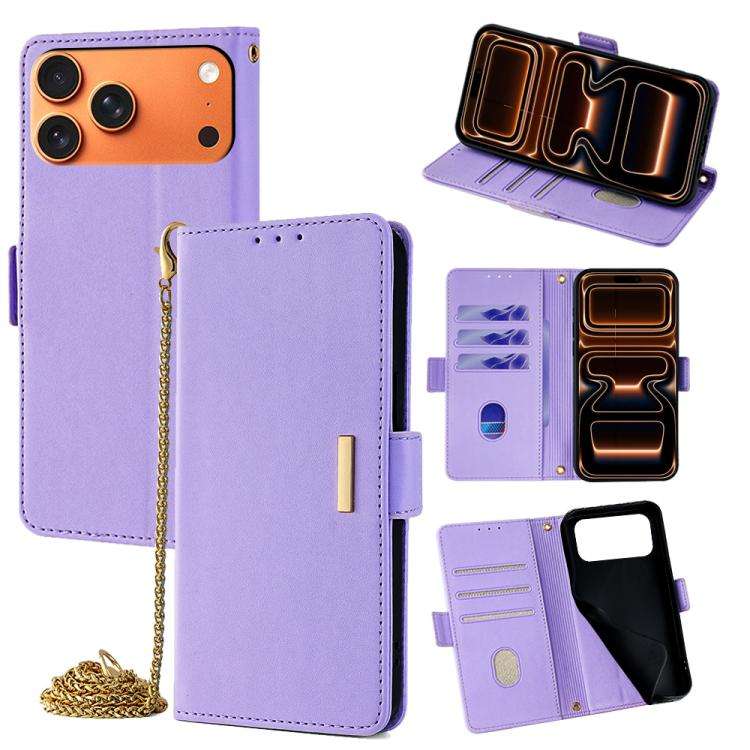 Crossbody Chain Leather Phone Case, For iPhone 17 Pro Max, For iPhone 17 Pro, For iPhone 17, For ...