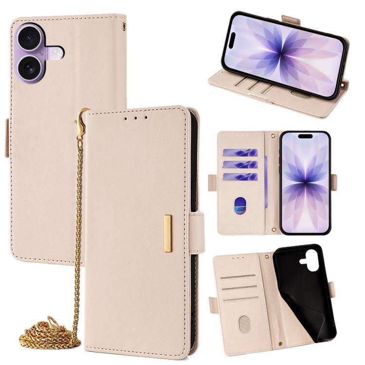 Crossbody Chain Leather Phone Case, For iPhone 17 Pro Max, For iPhone 17 Pro, For iPhone 17, For ...