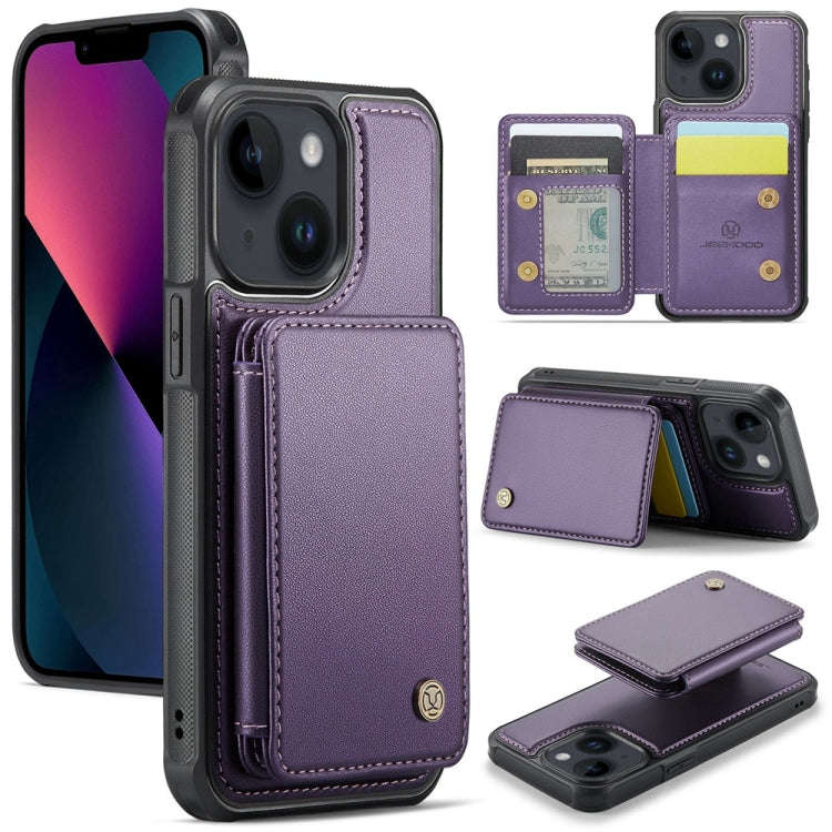 JEEHOOD J05 Business Magnetic Style RFID Leather Phone Case, For iPhone 13 Pro, For iPhone 13, Fo...