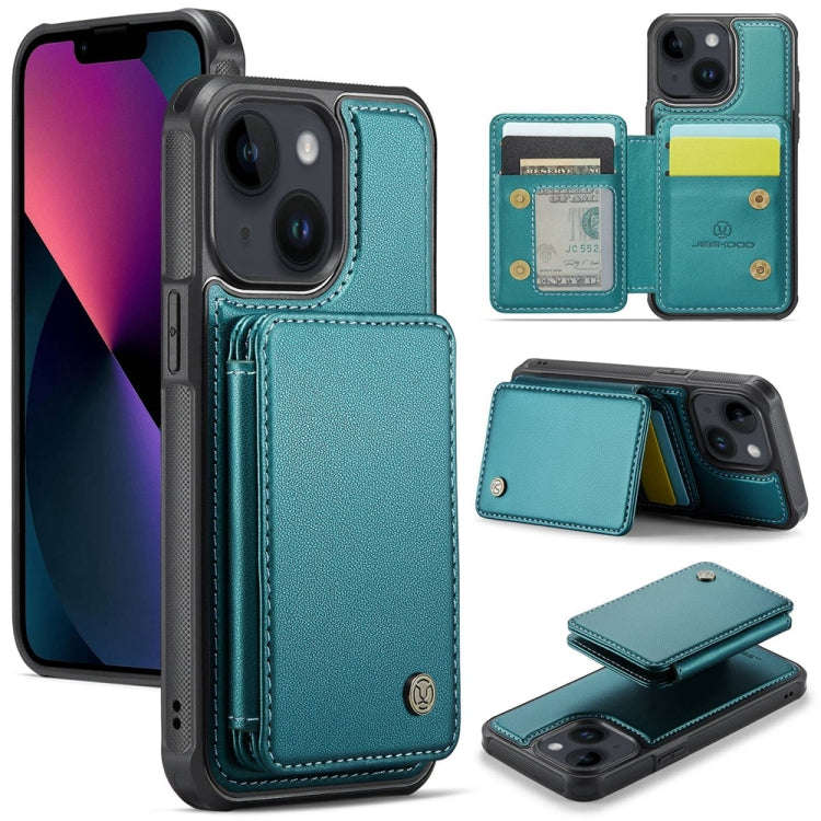 JEEHOOD J05 Business Magnetic Style RFID Leather Phone Case, For iPhone 13 Pro, For iPhone 13, Fo...