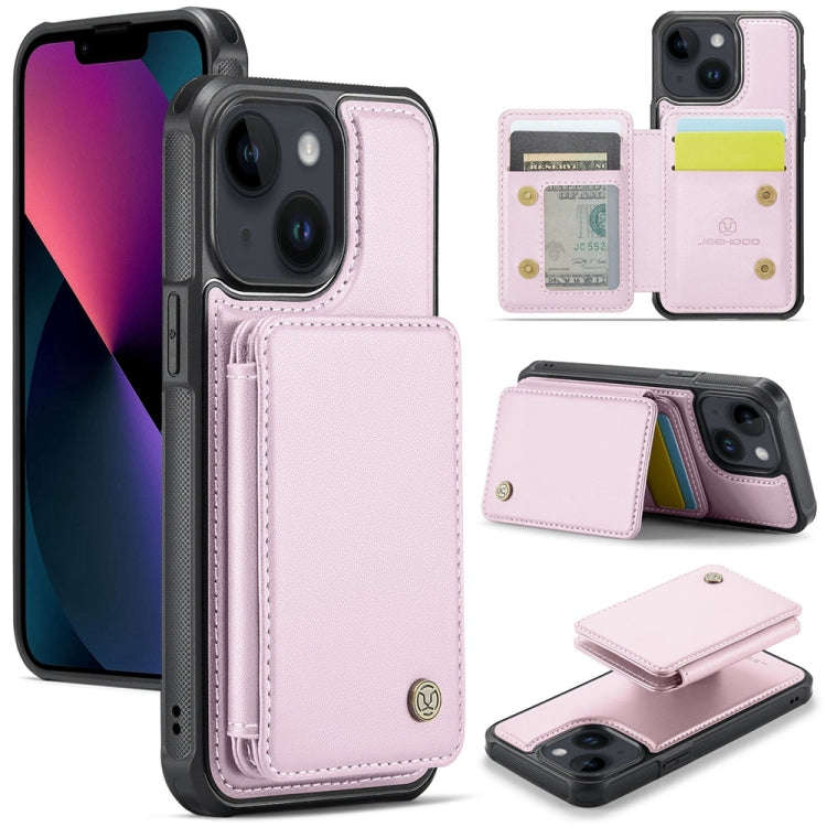 JEEHOOD J05 Business Magnetic Style RFID Leather Phone Case, For iPhone 13 Pro, For iPhone 13, Fo...