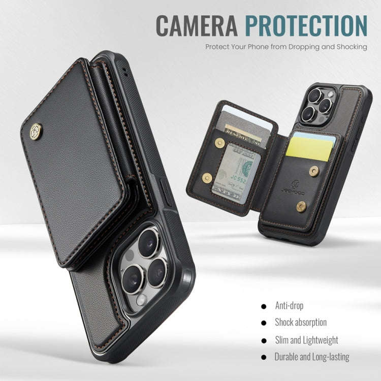 JEEHOOD J05 Business Magnetic Style RFID Leather Phone Case, For iPhone 13 Pro, For iPhone 13, Fo...