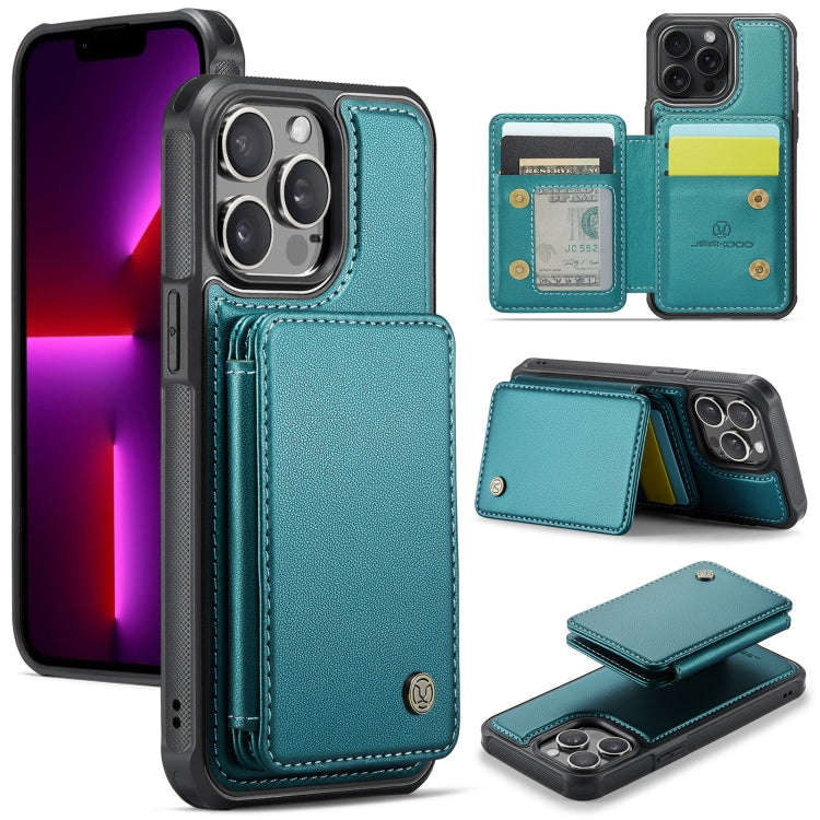 JEEHOOD J05 Business Magnetic Style RFID Leather Phone Case, For iPhone 13 Pro, For iPhone 13, Fo...