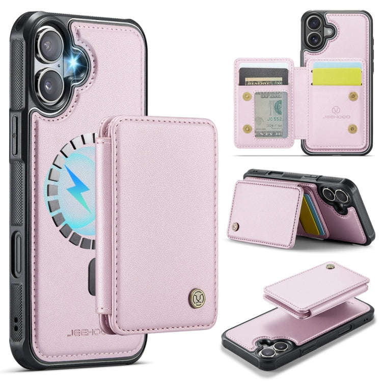 JEEHOOD J05 Business Magnetic Style RFID Leather Phone Case, For iPhone 17e / 16e, For iPhone 17 ...
