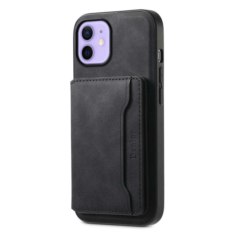 Denior D13 Retro Texture Leather MagSafe Card Bag Phone Case, For iPhone 13 Pro Max, For iPhone 1...