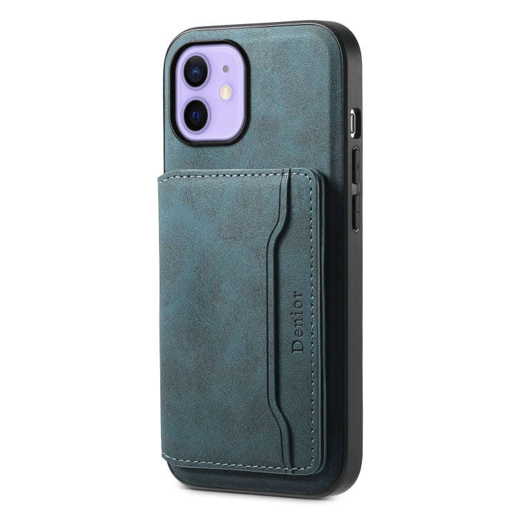 Denior D13 Retro Texture Leather MagSafe Card Bag Phone Case, For iPhone 13 Pro Max, For iPhone 1...