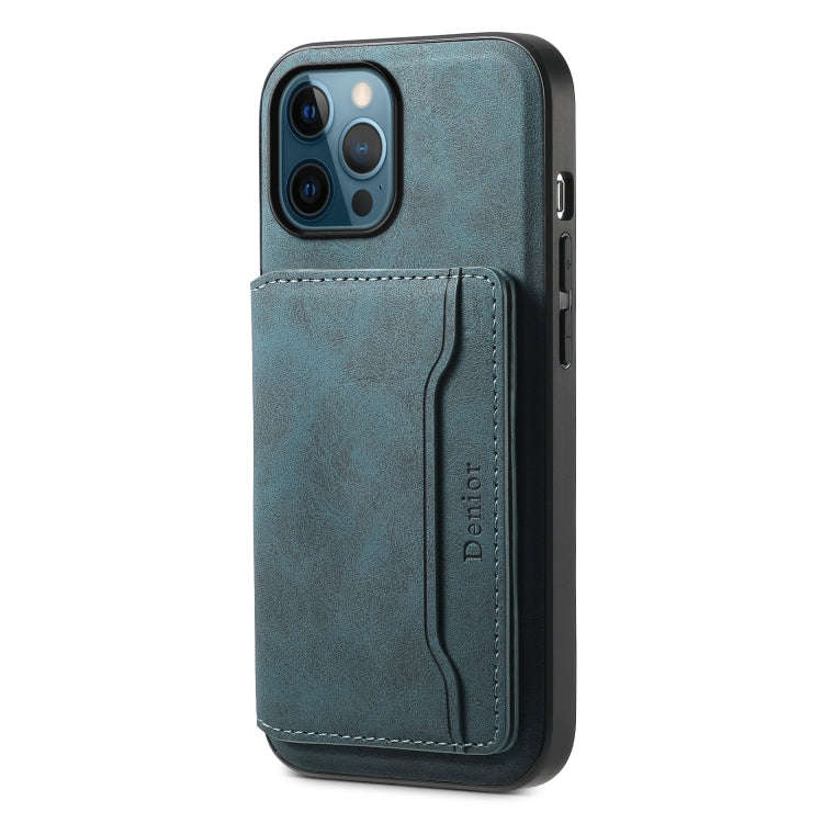 Denior D13 Retro Texture Leather MagSafe Card Bag Phone Case, For iPhone 13 Pro Max, For iPhone 1...