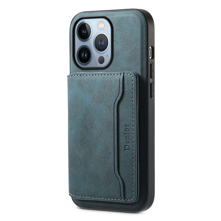 Denior D13 Retro Texture Leather MagSafe Card Bag Phone Case, For iPhone 13 Pro Max, For iPhone 1...