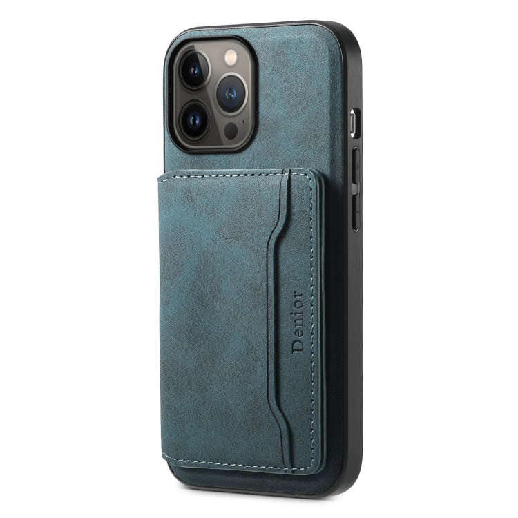 Denior D13 Retro Texture Leather MagSafe Card Bag Phone Case, For iPhone 13 Pro Max, For iPhone 1...