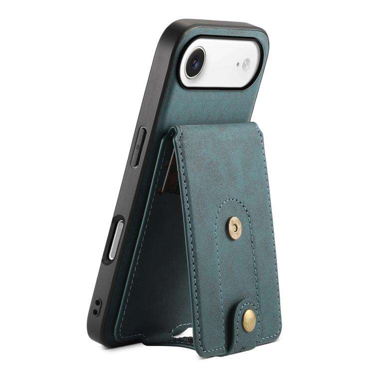 Denior D14 NK Retro Pattern MagSafe Magnetic Card Holder Leather Phone Case, For iPhone 18 Pro / ...