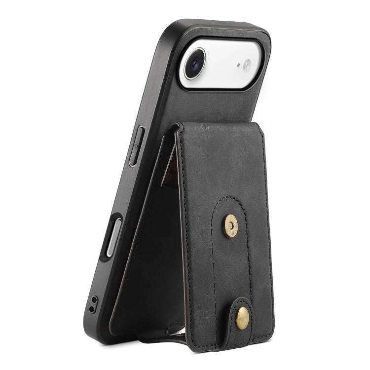Denior D14 NK Retro Pattern MagSafe Magnetic Card Holder Leather Phone Case, For iPhone 18 Pro / ...