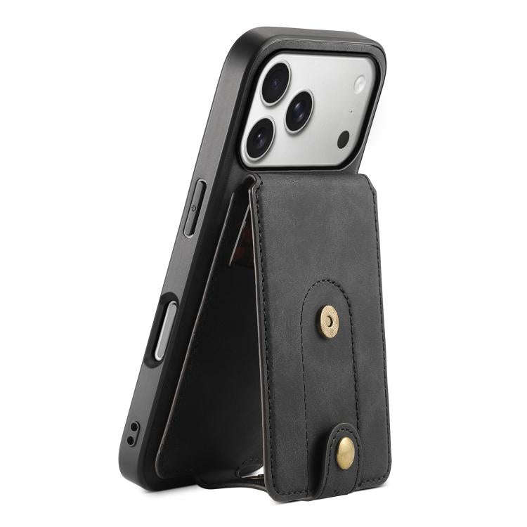 Denior D14 NK Retro Pattern MagSafe Magnetic Card Holder Leather Phone Case, For iPhone 18 Pro / ...