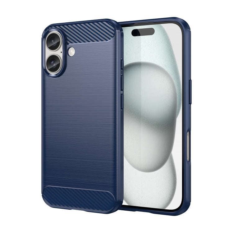 Brushed Texture Carbon Fiber TPU Phone Case, For iPhone 18 Pro, For iPhone 18 Pro Max, For iPhone...