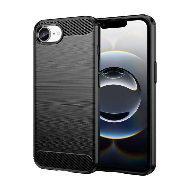 Brushed Texture Carbon Fiber TPU Phone Case, For iPhone 18 Pro, For iPhone 18 Pro Max, For iPhone...