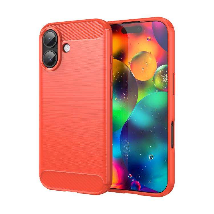 Brushed Texture Carbon Fiber TPU Phone Case, For iPhone 18 Pro, For iPhone 18 Pro Max, For iPhone...