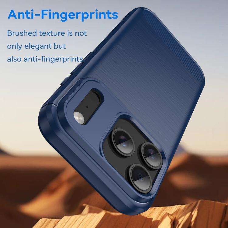 Brushed Texture Carbon Fiber TPU Phone Case, For iPhone 18 Pro, For iPhone 18 Pro Max, For iPhone...