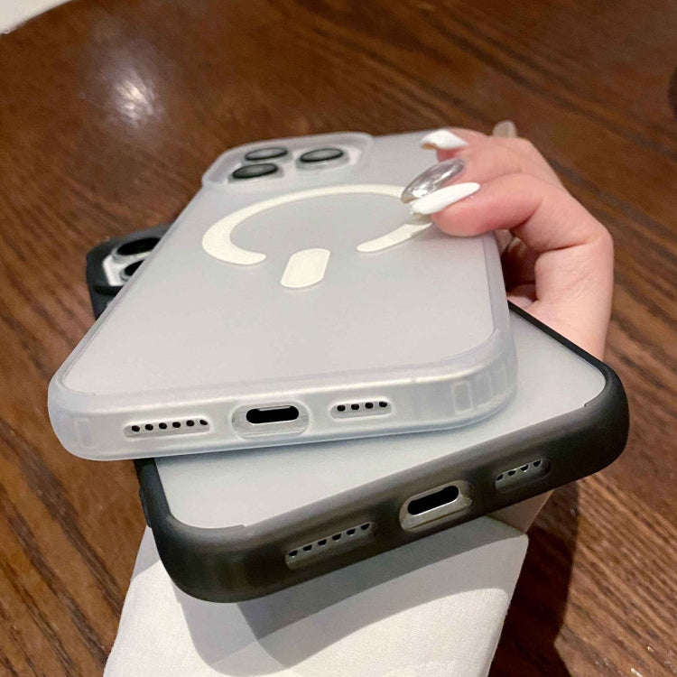 Dual-Side Frosted MagSafe Clear Phone Case, For iPhone 11