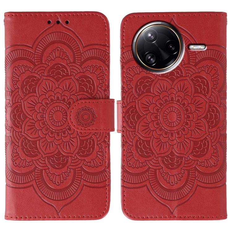 Sun Mandala Embossing Pattern Phone Leather Case, For Xiaomi 17 Pro, For Xiaomi 17, For Xiaomi 15...