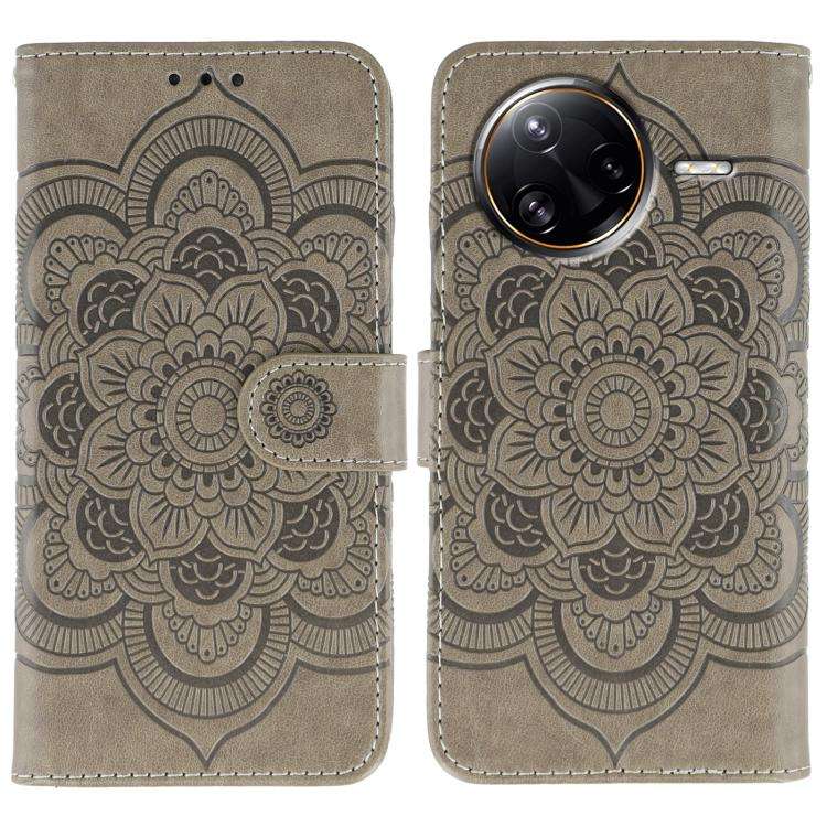 Sun Mandala Embossing Pattern Phone Leather Case, For Xiaomi 17 Pro, For Xiaomi 17, For Xiaomi 15...