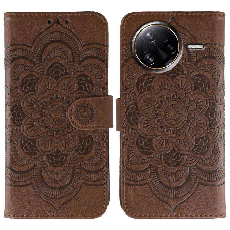 Sun Mandala Embossing Pattern Phone Leather Case, For Xiaomi 17 Pro, For Xiaomi 17, For Xiaomi 15...