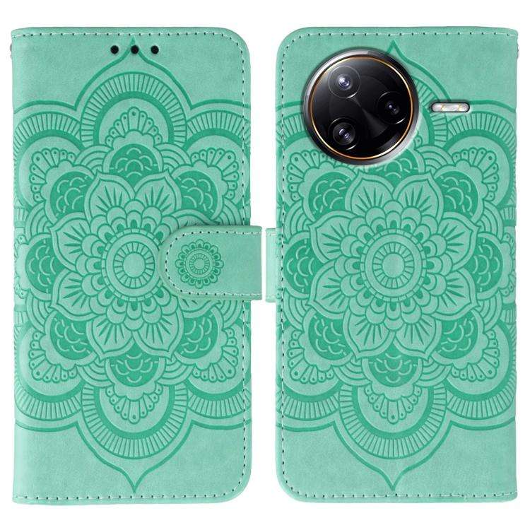 Sun Mandala Embossing Pattern Phone Leather Case, For Xiaomi 17 Pro, For Xiaomi 17, For Xiaomi 15...