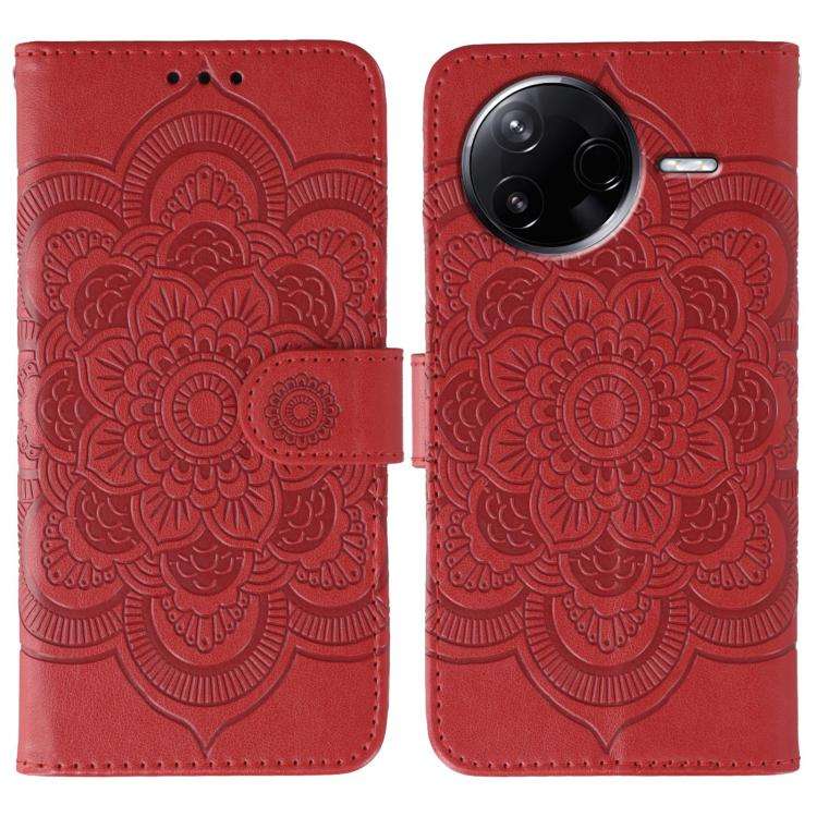 Sun Mandala Embossing Pattern Phone Leather Case, For Xiaomi 17 Pro, For Xiaomi 17, For Xiaomi 15...