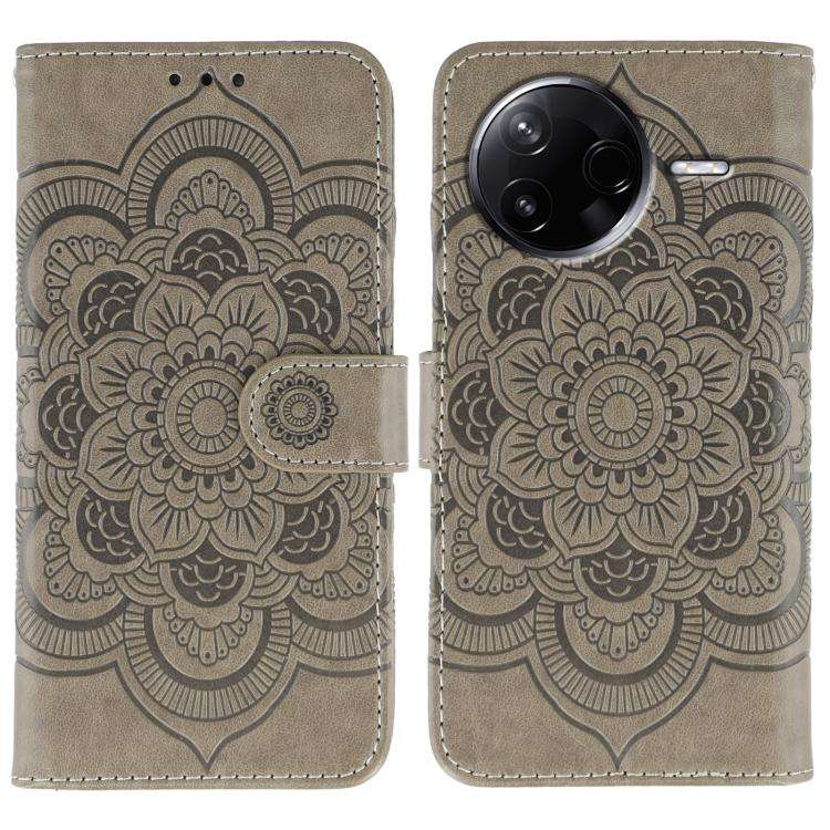 Sun Mandala Embossing Pattern Phone Leather Case, For Xiaomi 17 Pro, For Xiaomi 17, For Xiaomi 15...