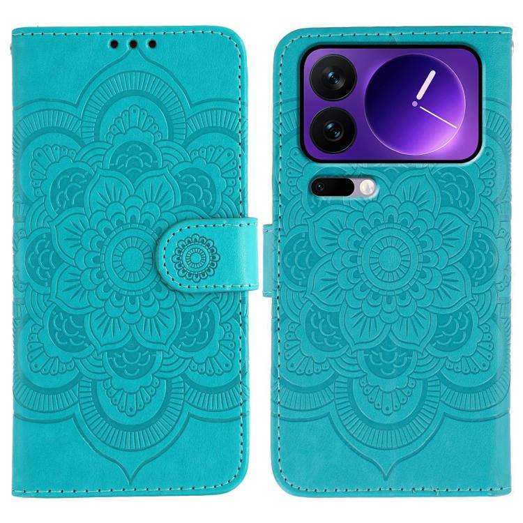 Sun Mandala Embossing Pattern Phone Leather Case, For Xiaomi 17 Pro, For Xiaomi 17, For Xiaomi 15...