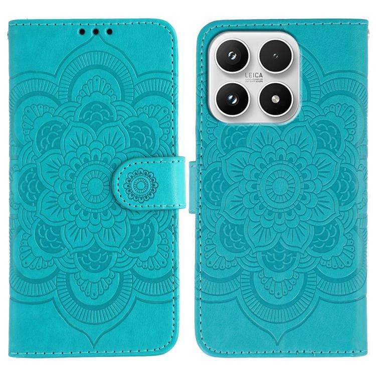 Sun Mandala Embossing Pattern Phone Leather Case, For Xiaomi 17 Pro, For Xiaomi 17, For Xiaomi 15...