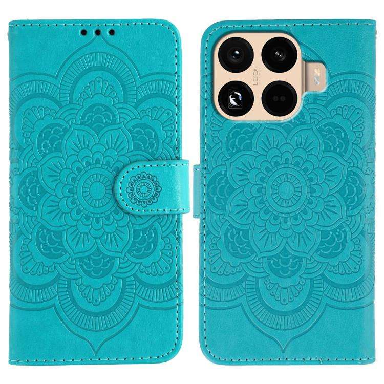Sun Mandala Embossing Pattern Phone Leather Case, For Xiaomi 17 Pro, For Xiaomi 17, For Xiaomi 15...