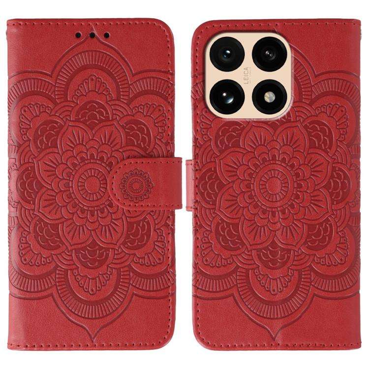 Sun Mandala Embossing Pattern Phone Leather Case, For Xiaomi 17 Pro, For Xiaomi 17, For Xiaomi 15...