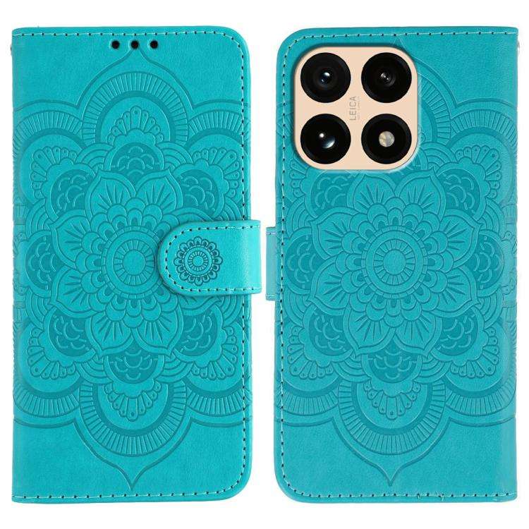 Sun Mandala Embossing Pattern Phone Leather Case, For Xiaomi 17 Pro, For Xiaomi 17, For Xiaomi 15...