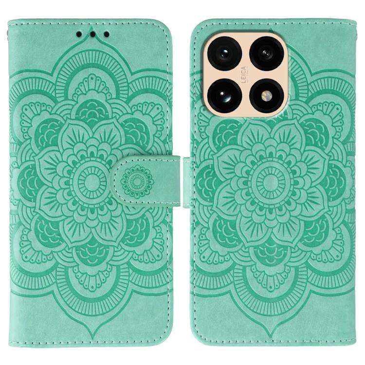 Sun Mandala Embossing Pattern Phone Leather Case, For Xiaomi 17 Pro, For Xiaomi 17, For Xiaomi 15...