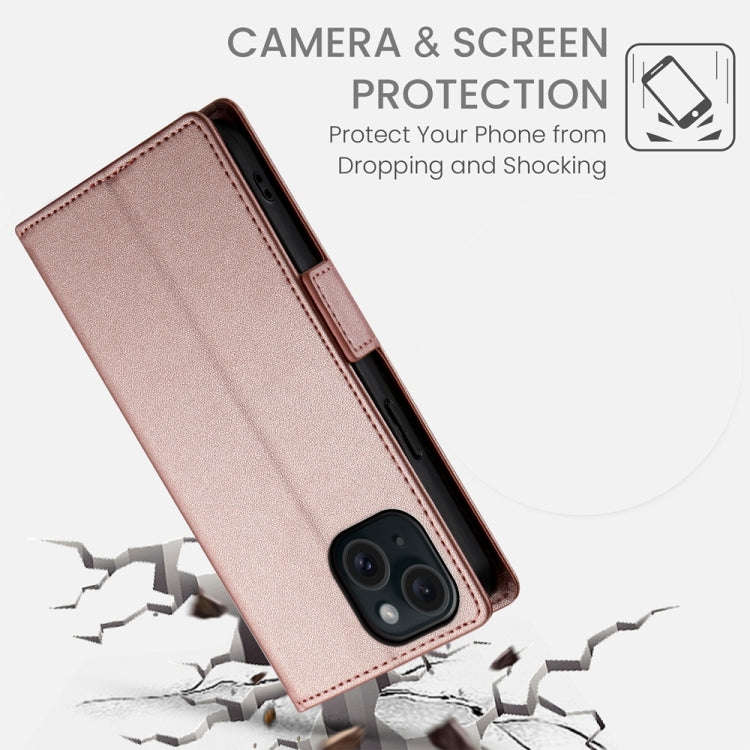 Side Buckle Magnetic Frosted Leather Phone Case, For iPhone 15, For iPhone 14 Plus, For iPhone 14...
