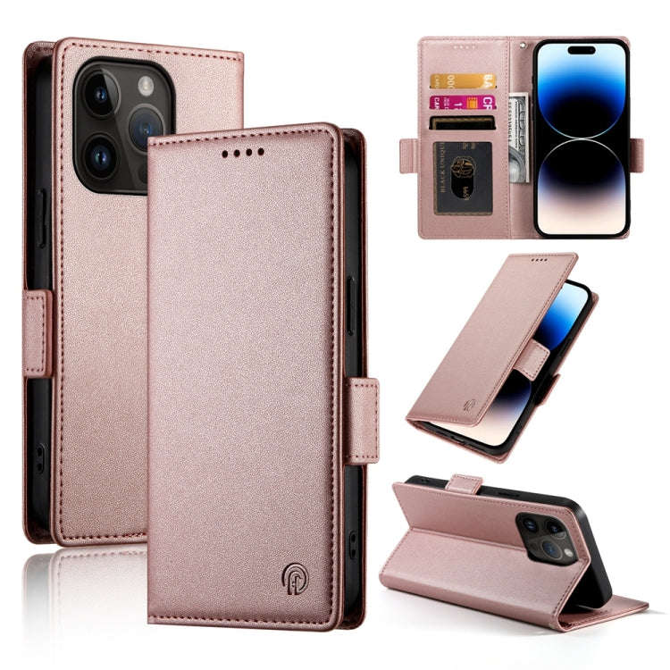 Side Buckle Magnetic Frosted Leather Phone Case, For iPhone 15, For iPhone 14 Plus, For iPhone 14...