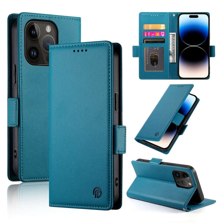 Side Buckle Magnetic Frosted Leather Phone Case, For iPhone 15, For iPhone 14 Plus, For iPhone 14...