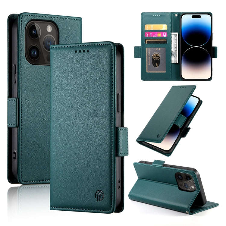 Side Buckle Magnetic Frosted Leather Phone Case, For iPhone 15, For iPhone 14 Plus, For iPhone 14...