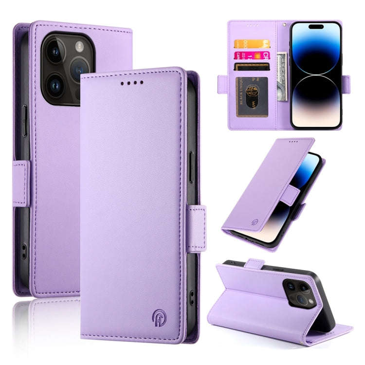 Side Buckle Magnetic Frosted Leather Phone Case, For iPhone 15, For iPhone 14 Plus, For iPhone 14...
