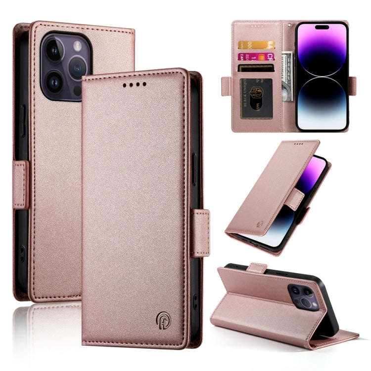 Side Buckle Magnetic Frosted Leather Phone Case, For iPhone 15, For iPhone 14 Plus, For iPhone 14...