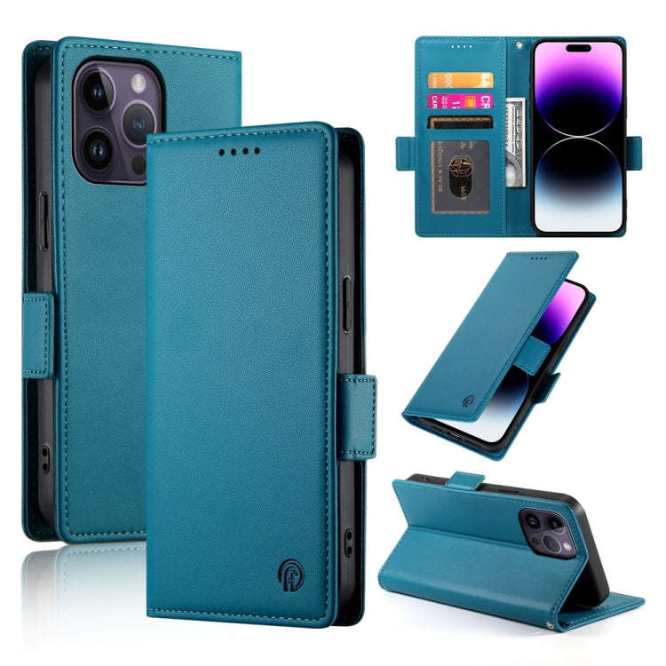 Side Buckle Magnetic Frosted Leather Phone Case, For iPhone 15, For iPhone 14 Plus, For iPhone 14...