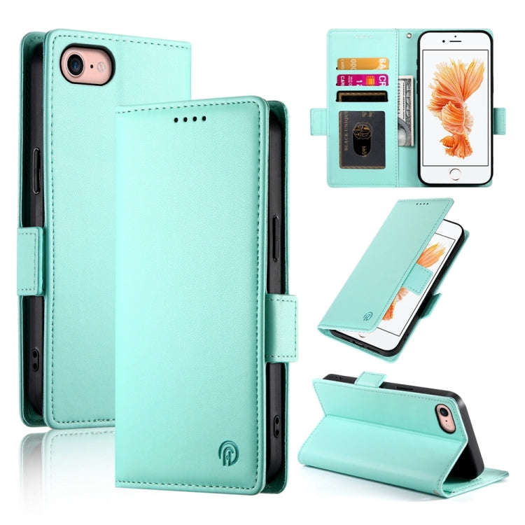 Side Buckle Magnetic Frosted Leather Phone Case, For iPhone 15, For iPhone 14 Plus, For iPhone 14...